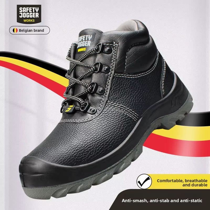 Bestboy Men's Protection Safety Shoes for Safety Jogger Steel Toe Sole Anti-Smash Anti-Puncture Foot Protection Made Durable