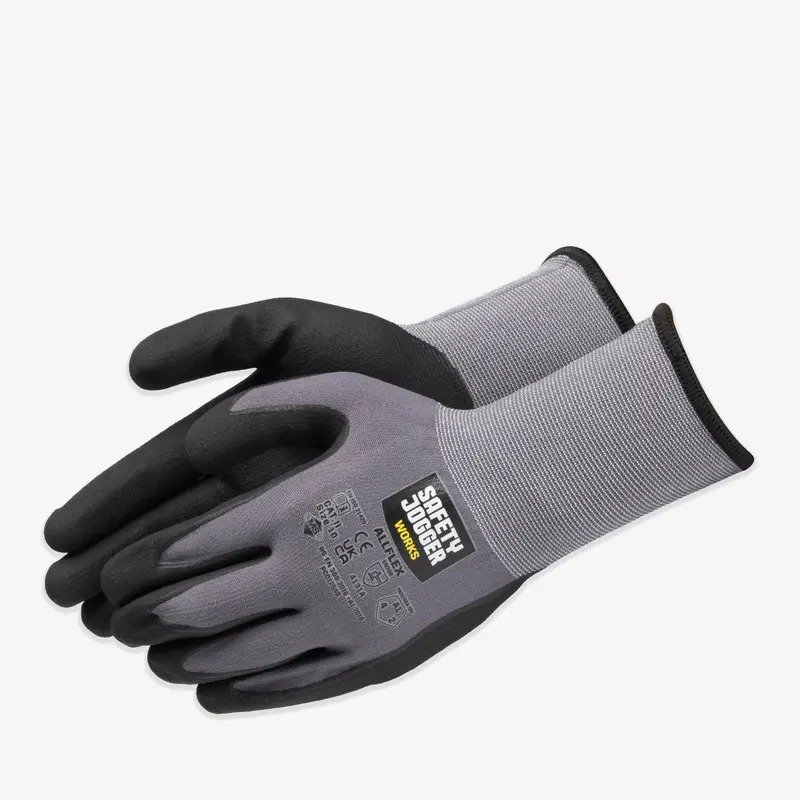Safety jogger Allflex  Anti-Slip Oil-Resistant PU Nitrile Foam Dipped Gloves.