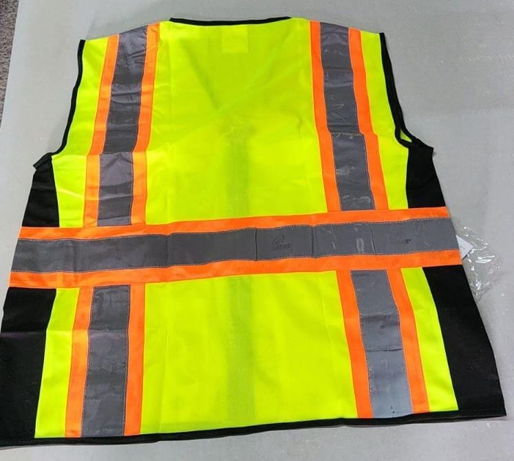 High Visibility Reflective Safety Vest with Zipper and Pockets Breathable Mesh Vest .