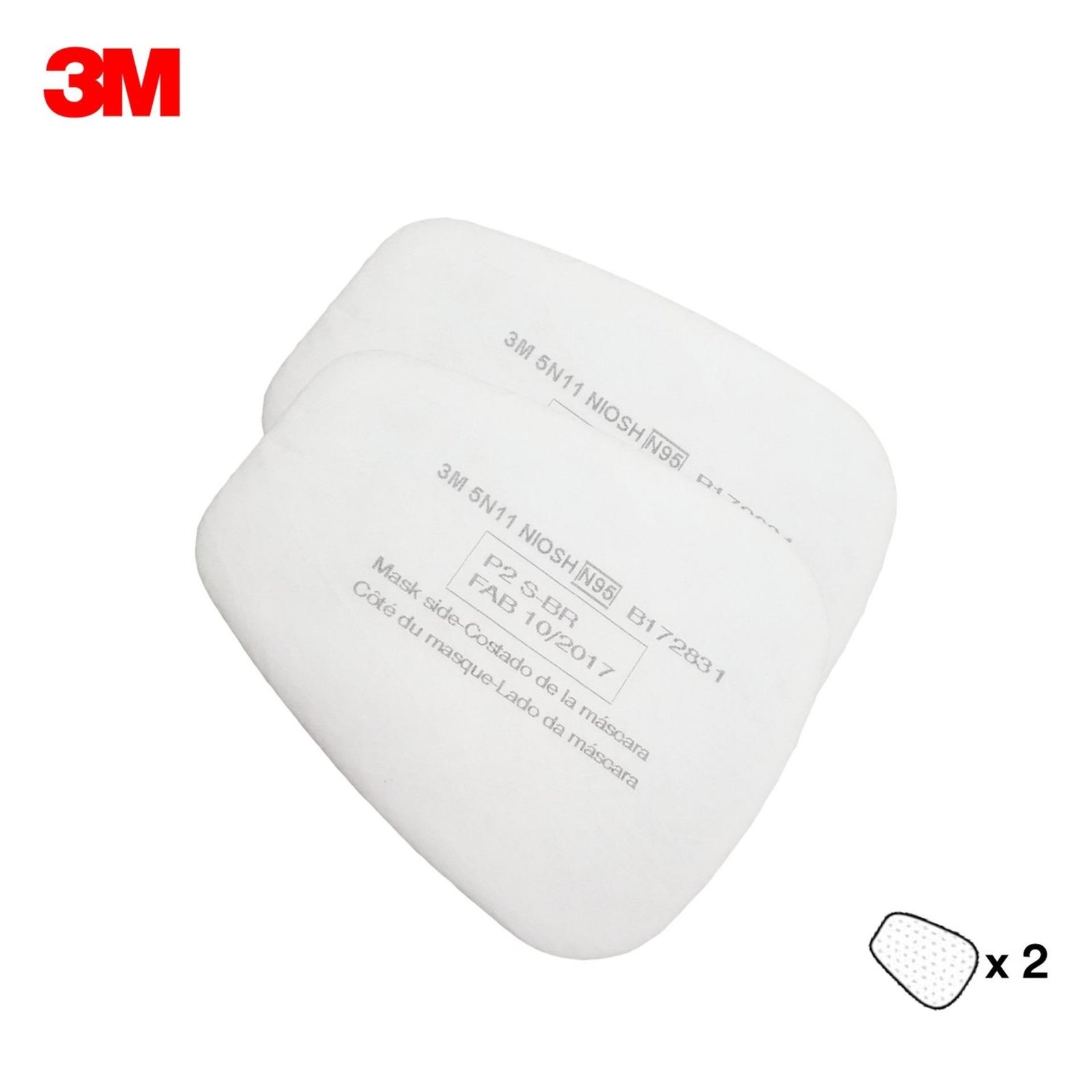 3M 5N11, Particulate filter N95 Compatible with 6000 series chemical mask respirators