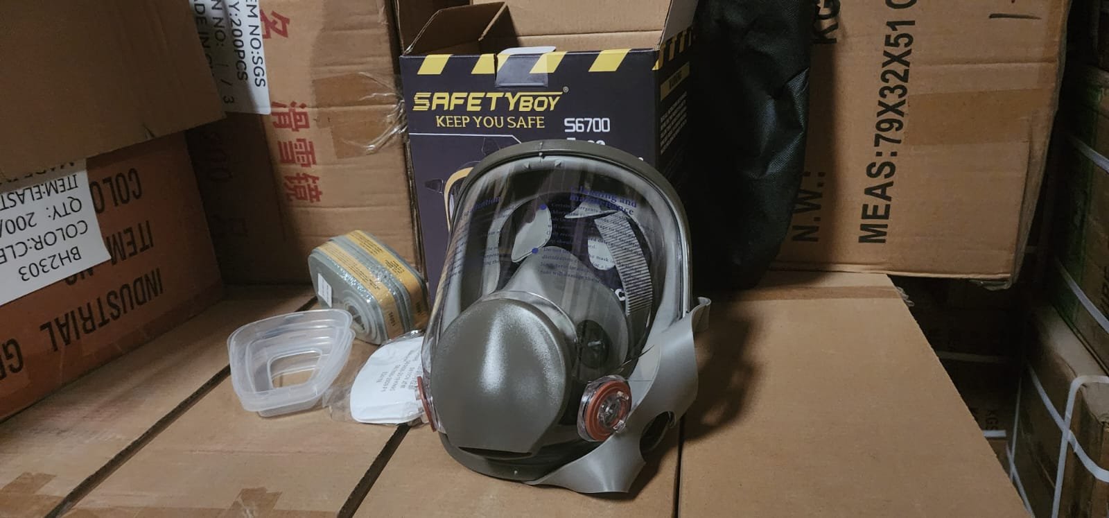 Safetyboy S6700 full-face reusable respirator mask