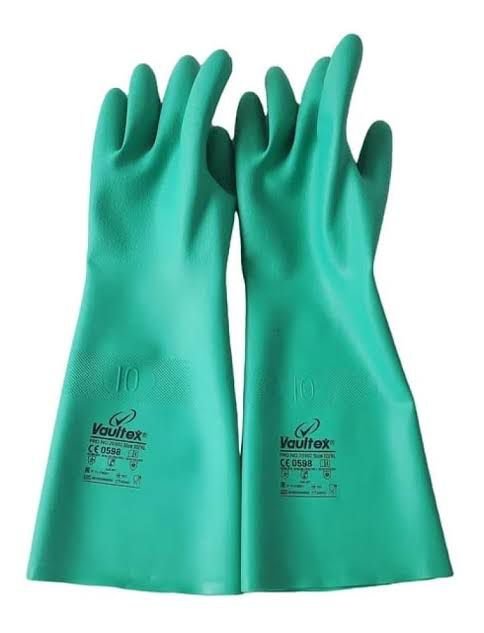 18-Inch Long Nitrile Chemical Resistant Gloves